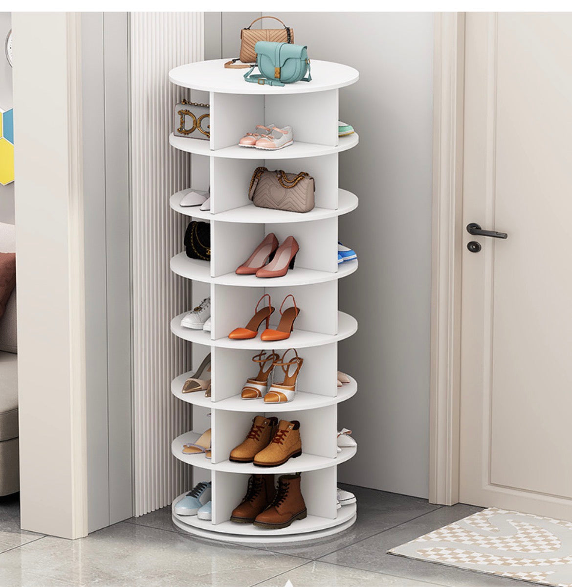 360° Rotating Shoe/Bag Rack