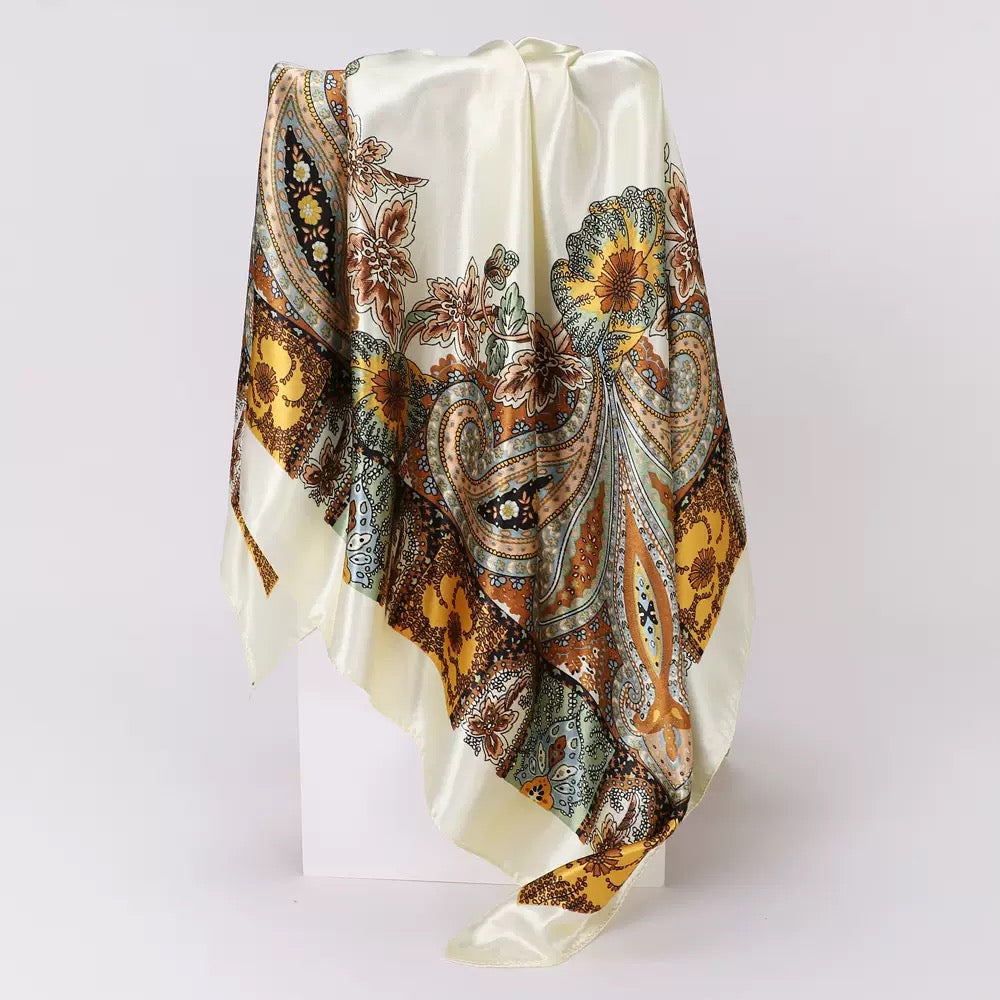 90x90cm High Quality Silk Scarves (Set of 6 designs)