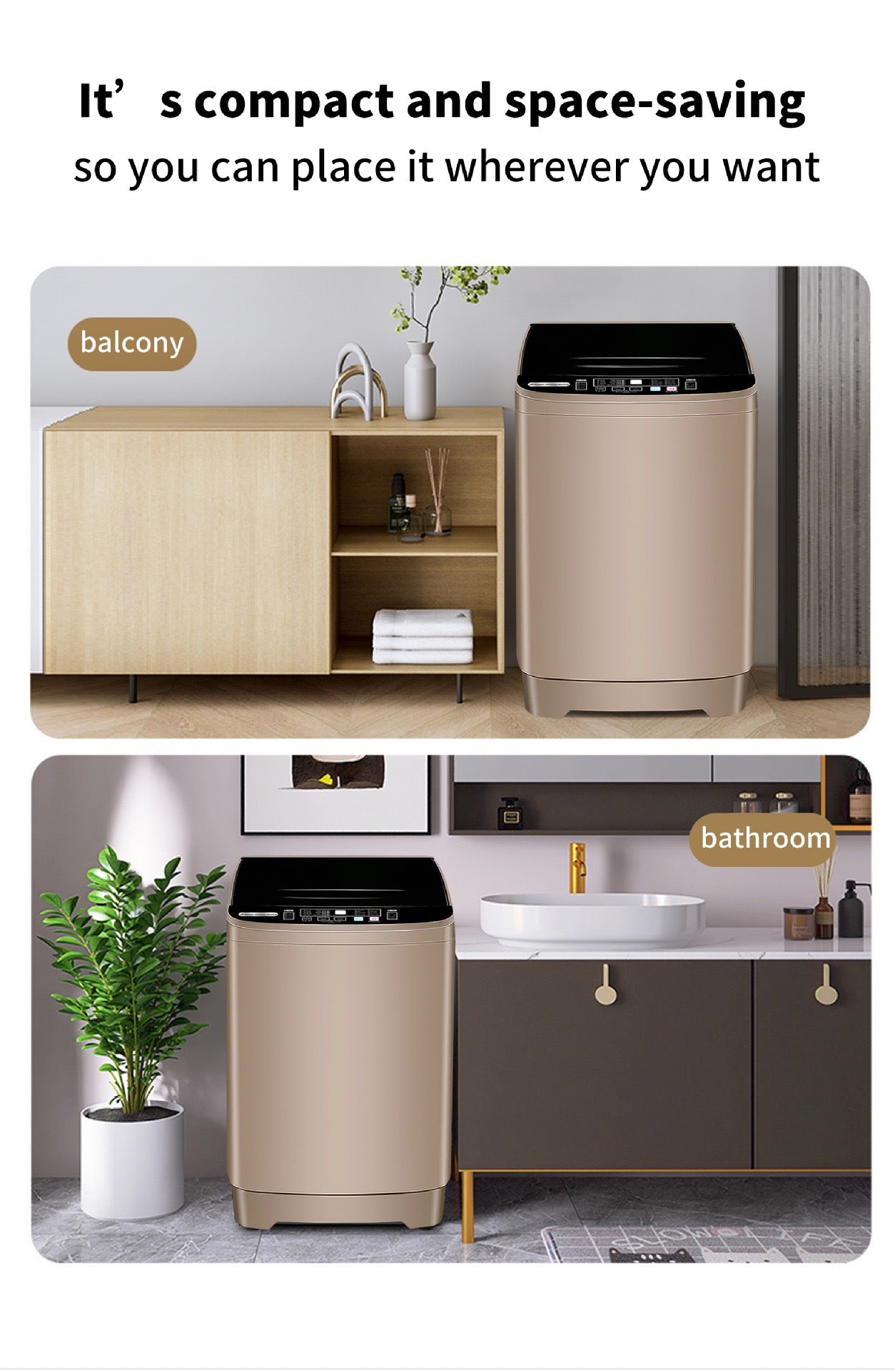 8KG Capacity Top Load Automatic Washing Machine with Air Dry