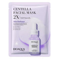 BIOAQUA 2X Skin Radiance Facial Mask Set (Vitamin C, Hyaluronic Acid, Collagen & Centella) – Pack of 4