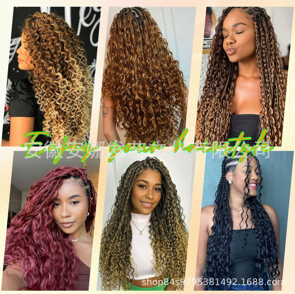 30 inches 120g Deep Wave Curly Braids extensions