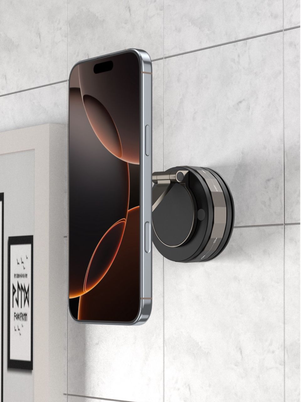 360 degrees Magnetic Adjustable Phone Holder – Strong Grip Wall & Desk Mount Stand