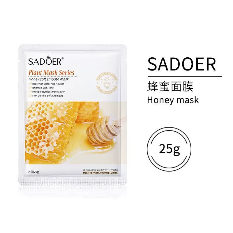 SADOER Plant & Fruit Sheet Face Mask Set (Pack of 8 – Mixed Variants)
