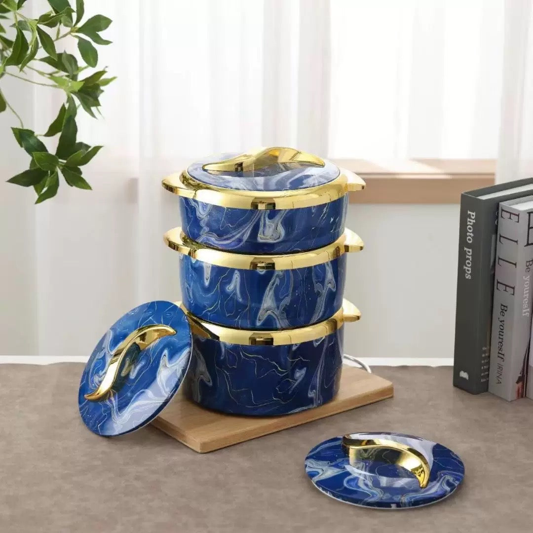 3-Piece Insulated Food Warmer Set (1500,2000,2500ml)