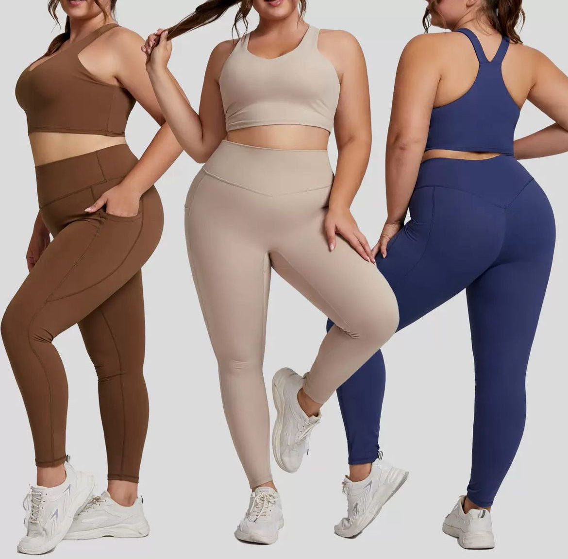 High Quality Stylish 2-Piece Gym Set (Plus size)