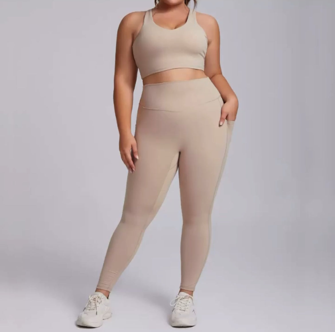 High Quality Stylish 2-Piece Gym Set (Plus size)