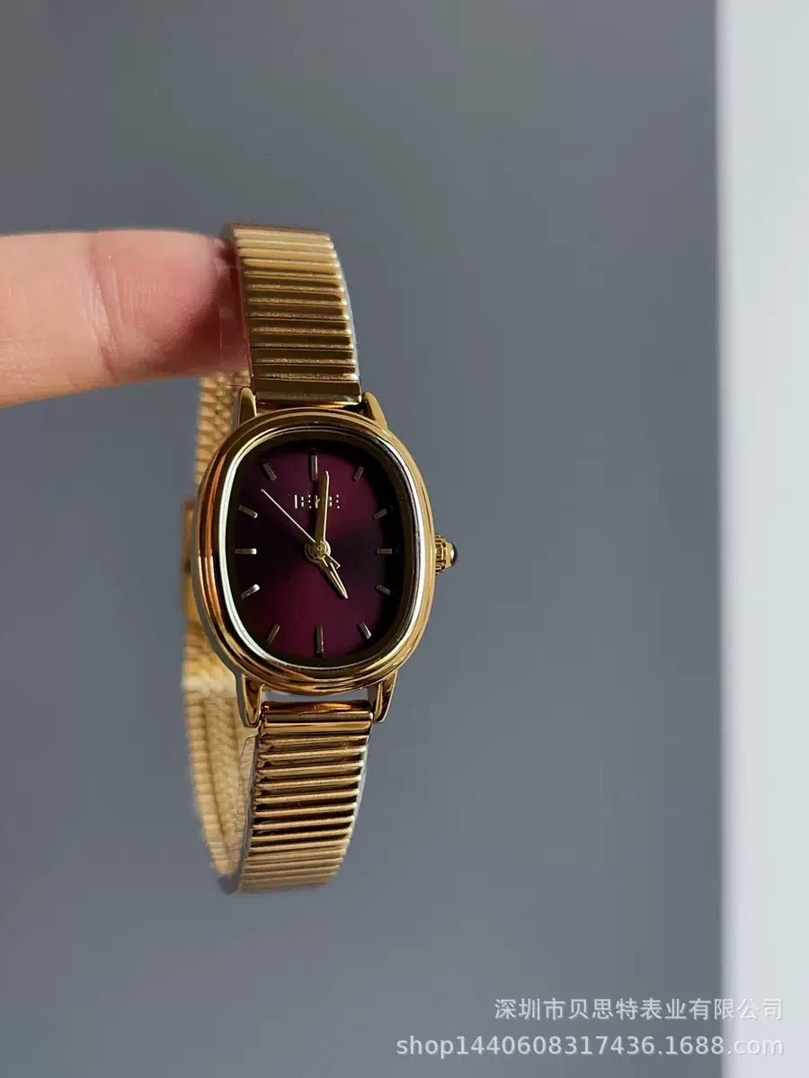 Luxury Vintage Gold Bracelet Watches: Elegant Minimalist Collection (Comes Boxed)