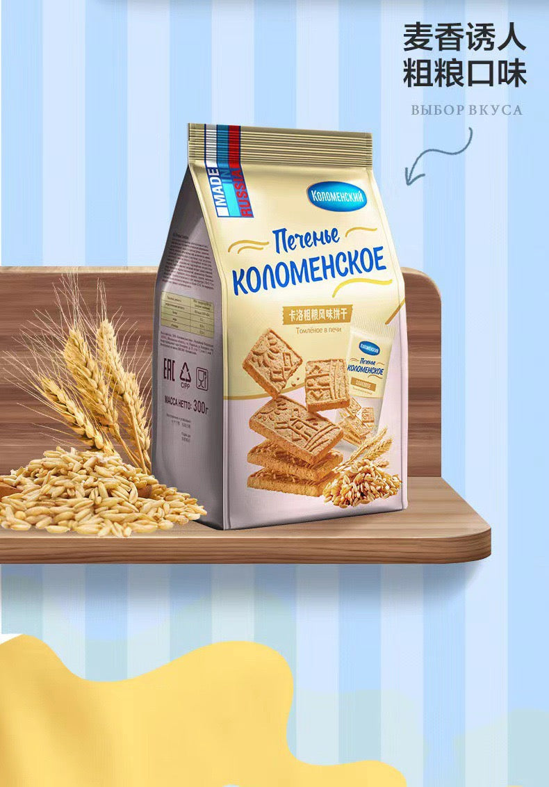 5 Packs of Kolomenskoye Russian Biscuits 300g: Assorted Flavours
