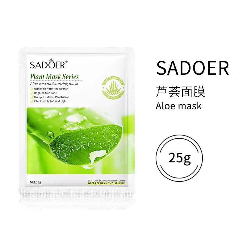 SADOER Plant & Fruit Sheet Face Mask Set (Pack of 8 – Mixed Variants)