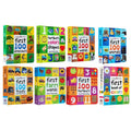 Kids “First 100” Learning Board Book – Early Words, Numbers, Animals & Vehicles (Set of 9 Books)
