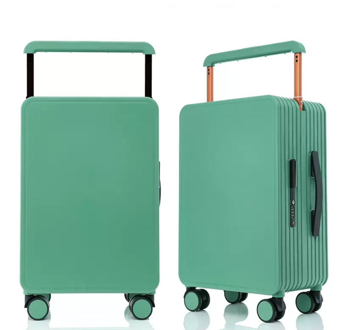 Modern Color-Block Hard-Shell Travel Luggage Set (20/24/26”)