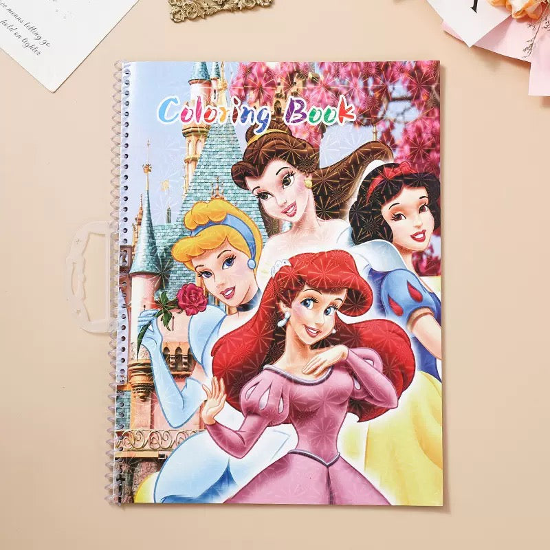 Kids Cartoon Spiral Colouring Book (Set of 7 Books)
