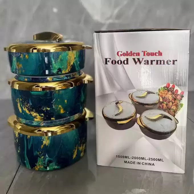 3-Piece Insulated Food Warmer Set (1500,2000,2500ml)