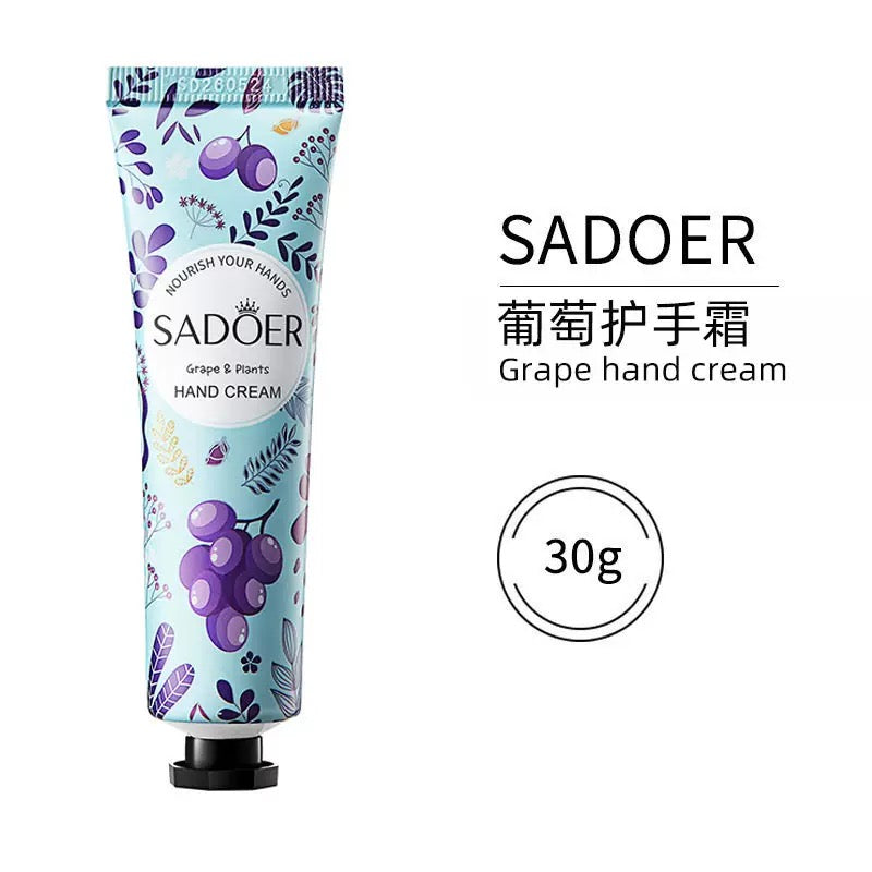SADOER Botanical Hand Cream Set (Pack of 12 Tubes × 30g) – Mixed Scents Deep Moisturizing Hand Care