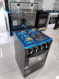 4 Burner Kitchen Gas Cooker with Electric Hot Plate & Oven