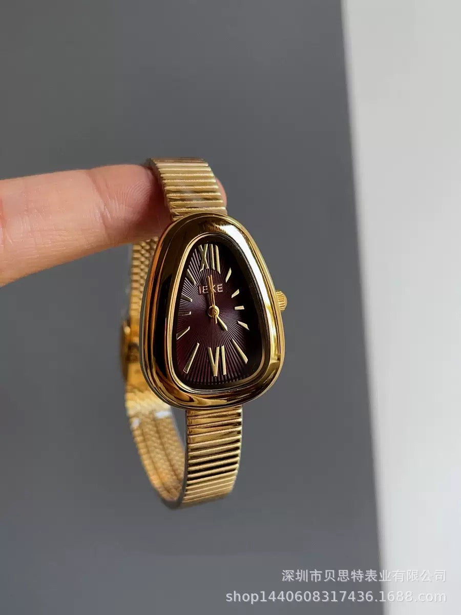 Luxury Vintage Gold Bracelet Watches: Elegant Minimalist Collection (Comes Boxed)
