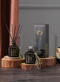 Luxury Black Glass Reed Diffuser – Long-Lasting Home & Hotel Aromatherapy