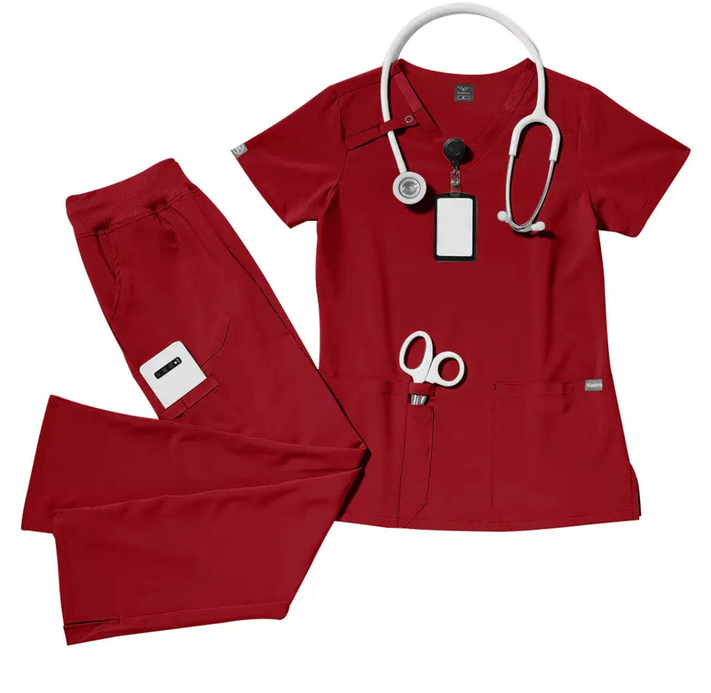 Premium Unisex Medical Scrubs Set | Breathable Top & Pants with Utility Pockets