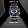 CURREN Luxury Chronograph Stainless Steel Watch (Comes Boxed)