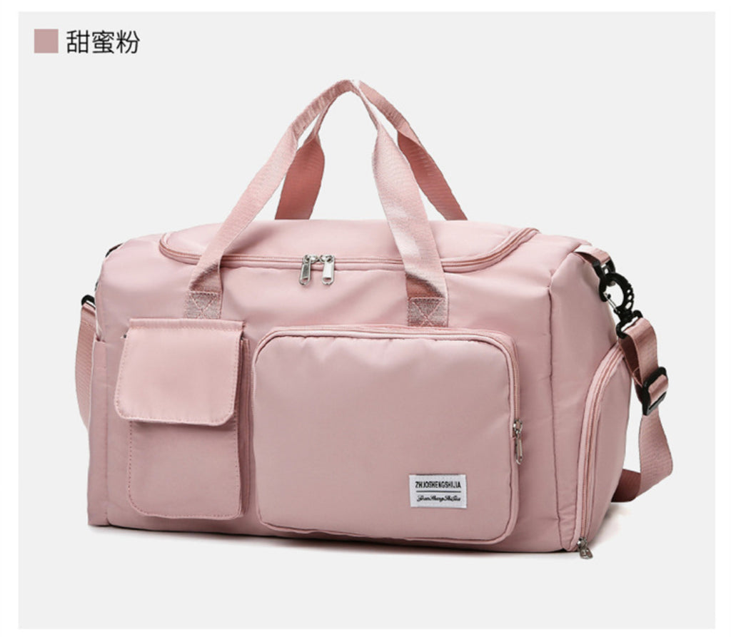 Large Capacity Travel & Gym Duffel Bag with Shoe Compartment