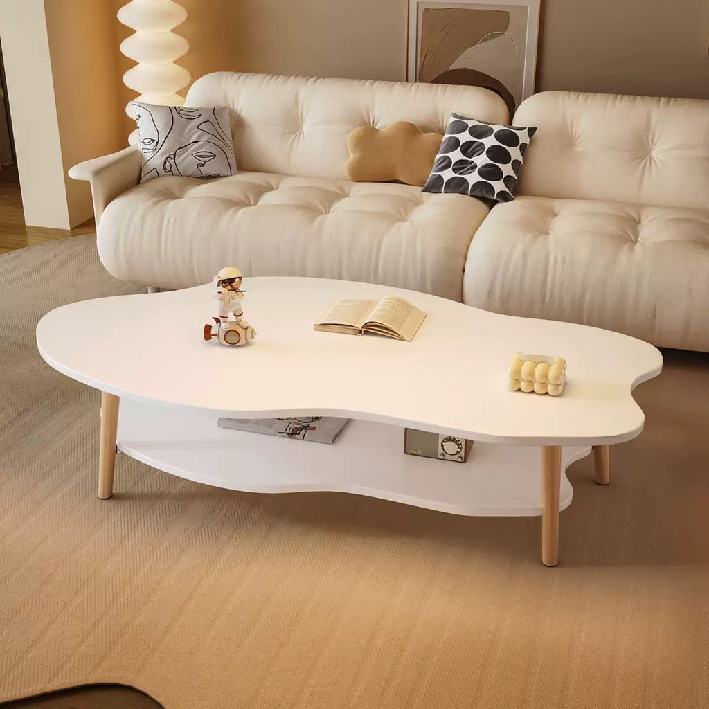 Minimalist Living Room Centre Table + Storage Shelf