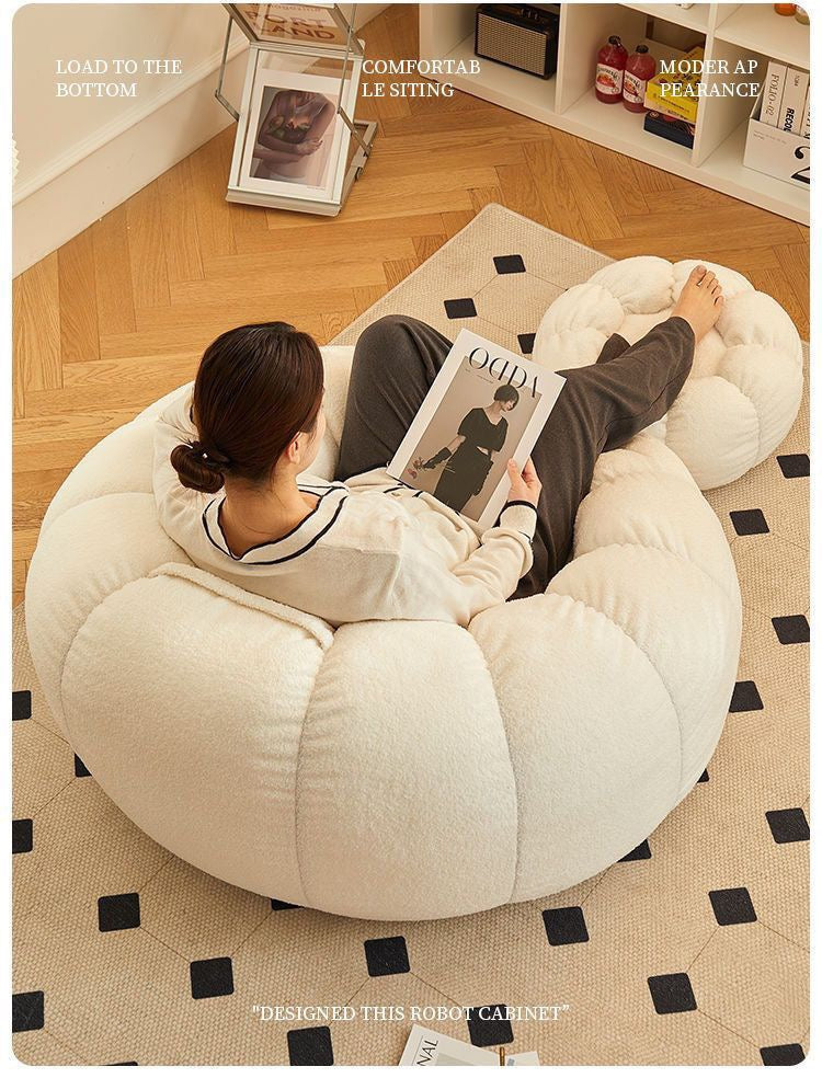Pumpkin Cloud Lounge Sofa with Footrest