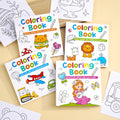Mini Kids Coloring Book (Set of 4 Books): Animals, Transport, Food & Fantasy Activity Books