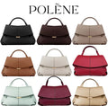 Polène-Inspired Mini Top Handle Leather Handbag (Elegant Flap Design)