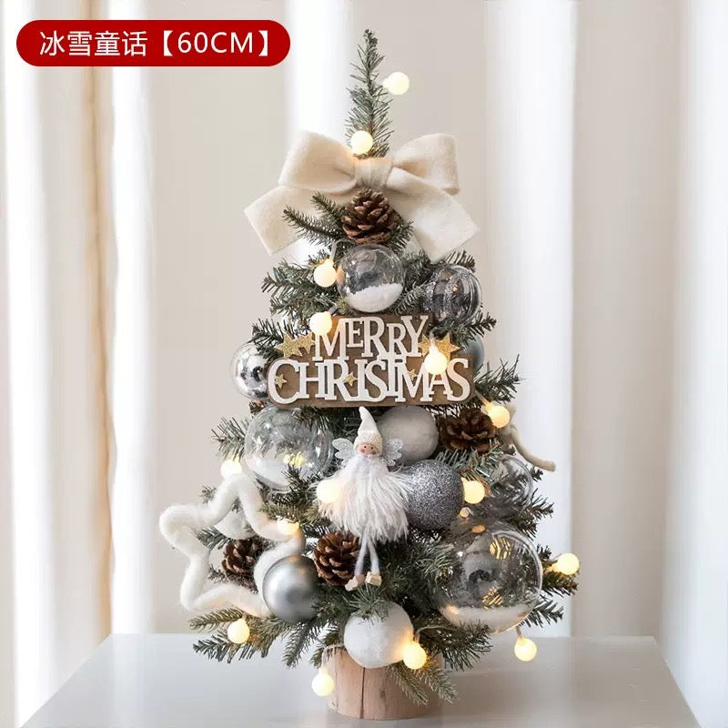 60cm Mini Pre-Decorated Christmas Tabletop Trees