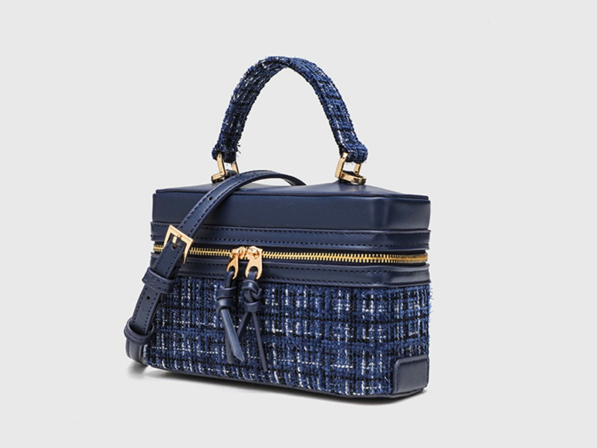 Classic Tweed Structured Mini Handbag
