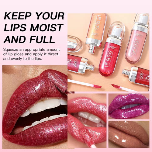 Ushas Glossy Shimmer Lip Gloss (MOQ-6 pieces)
