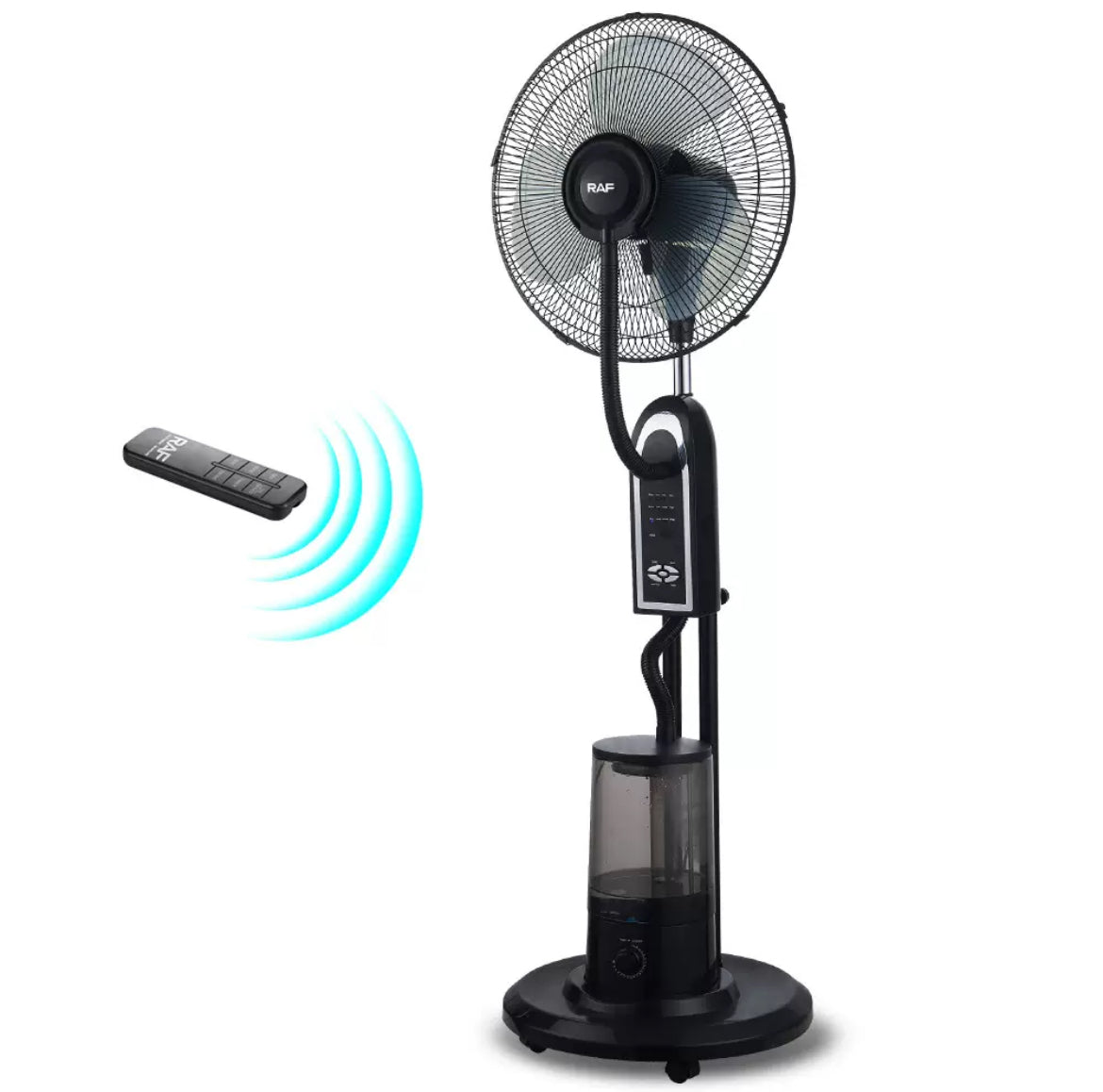 RAF Mist Cooling Standing Fan & Remote Control (5L Water Tank)