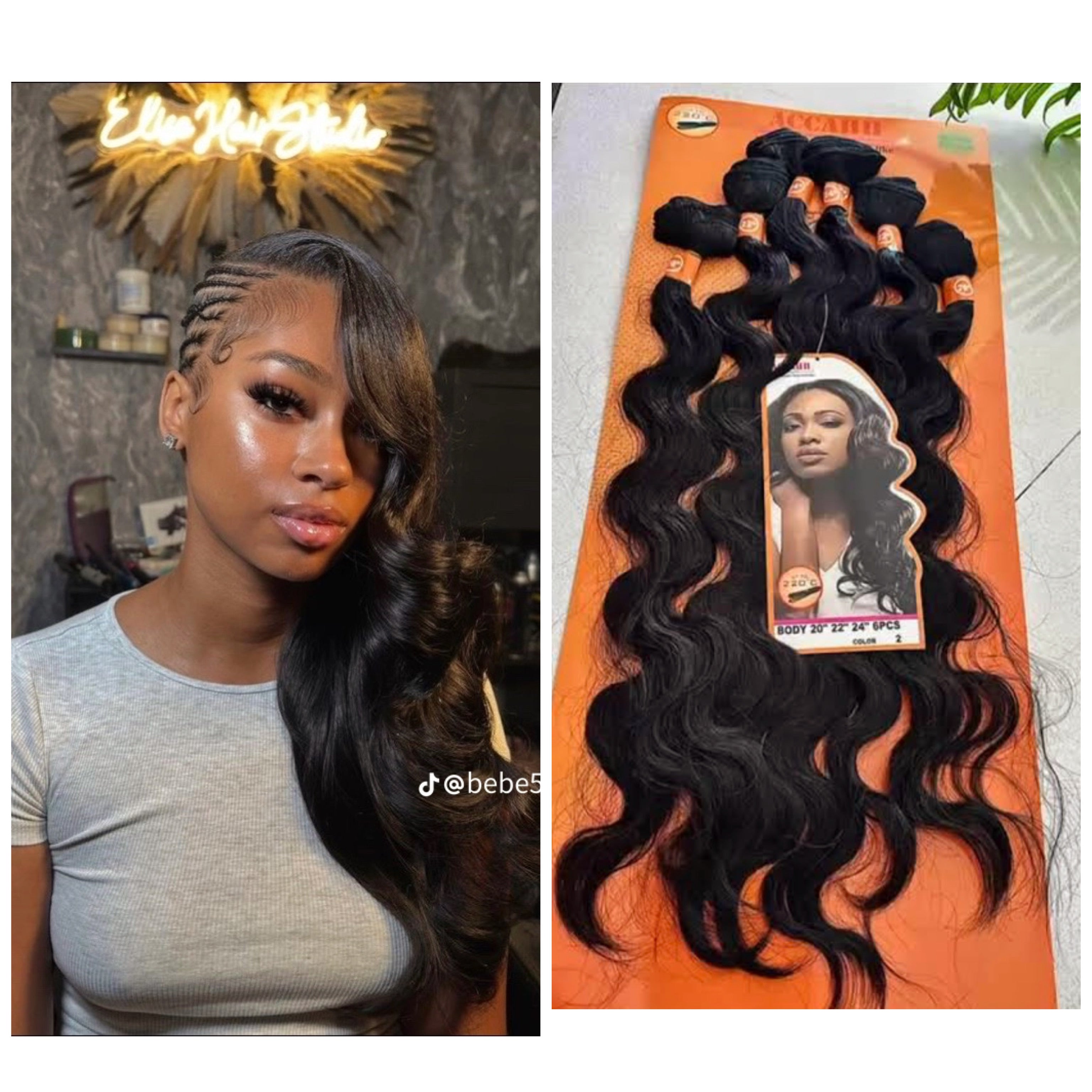 High Quality Chemical Fibre Hair with 100% Human Hair Feel: For Sew-in Braids/Ponytails (MOQ-3 Packs)