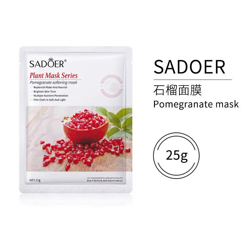 SADOER Plant & Fruit Sheet Face Mask Set (Pack of 8 – Mixed Variants)