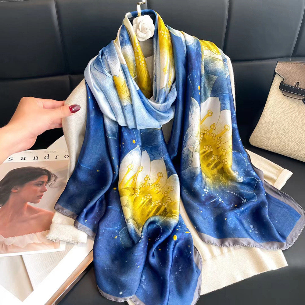 180x90cm High Quality Silk Scarves (Set of 6 designs)