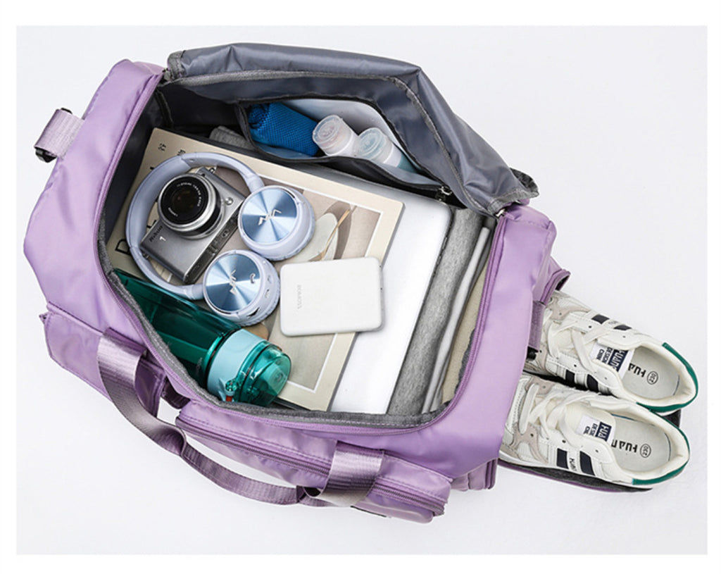 Large Capacity Travel & Gym Duffel Bag with Shoe Compartment
