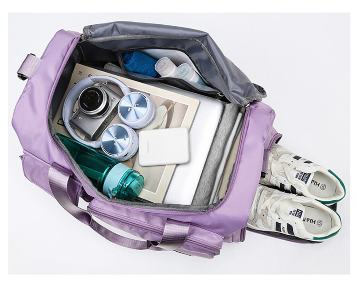 Large Capacity Travel & Gym Duffel Bag with Shoe Compartment