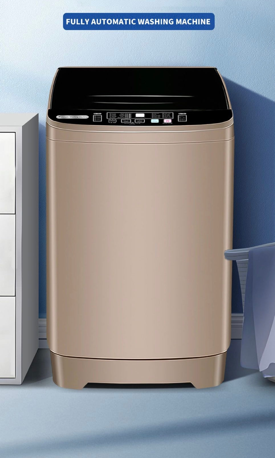 8KG Capacity Top Load Automatic Washing Machine with Air Dry