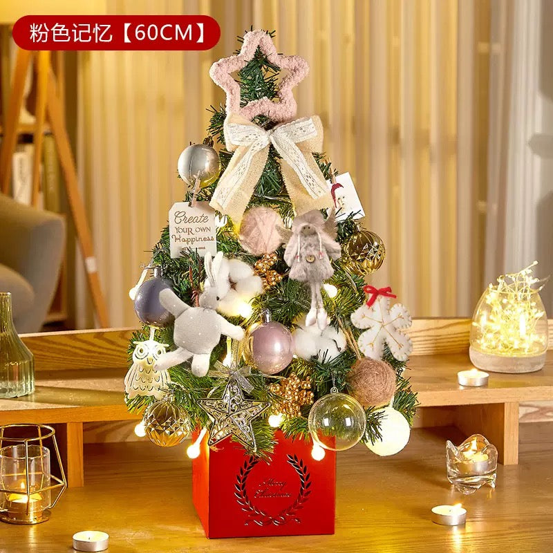 60cm Mini Pre-Decorated Christmas Tabletop Trees