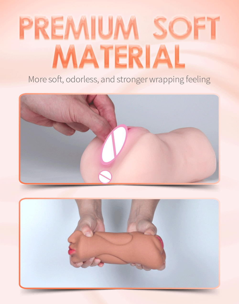 3 in 1 Realistic Male Masturbator|Simulation Vagina-Anal-Mouth Deep Throat Sex Toy for Men