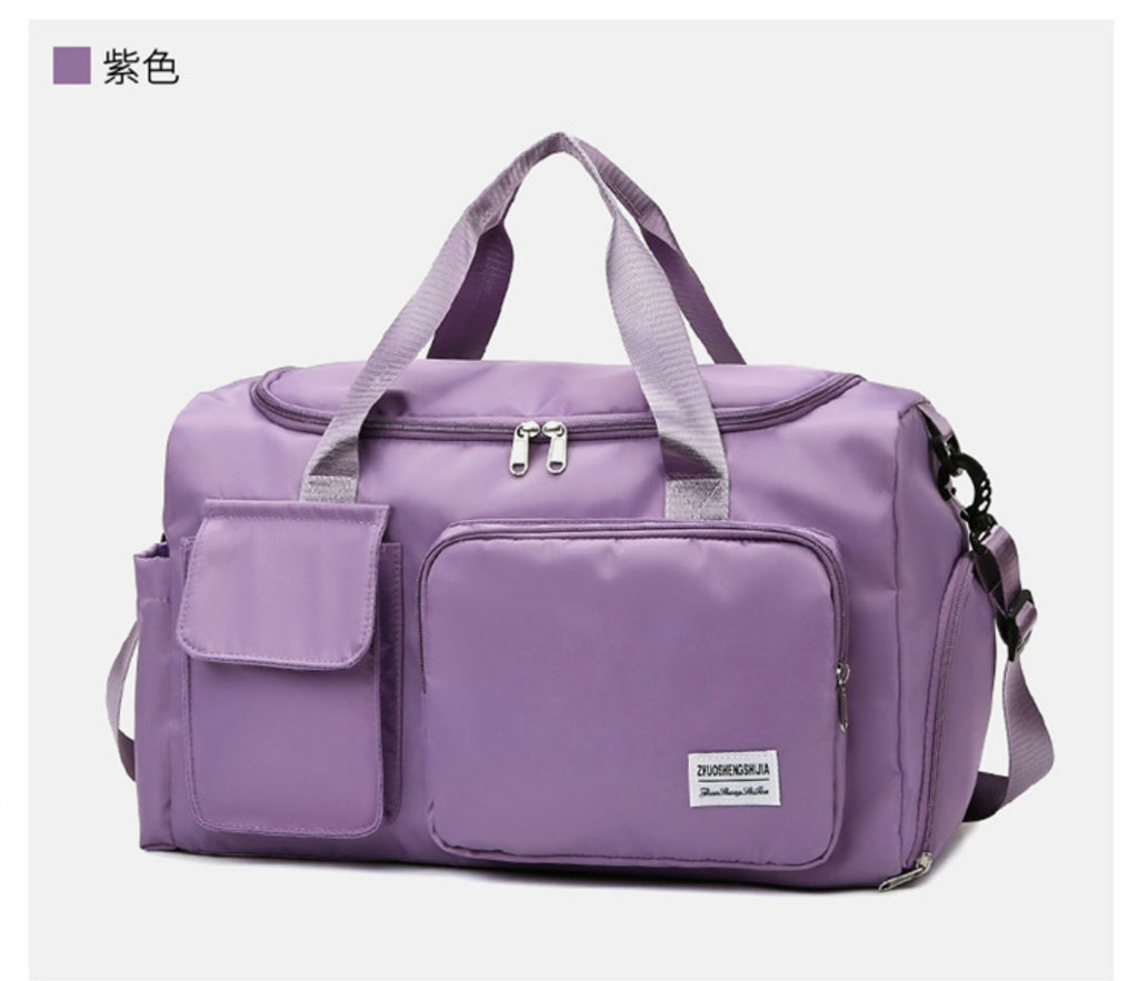 Large Capacity Travel & Gym Duffel Bag with Shoe Compartment