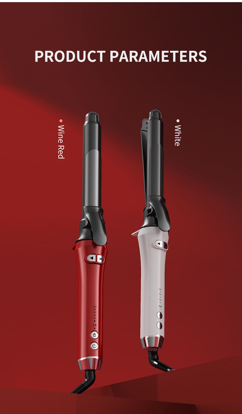 (32mm) 2-in-1 Automatic Hair Curler & Straightener with Adjustable Temperature