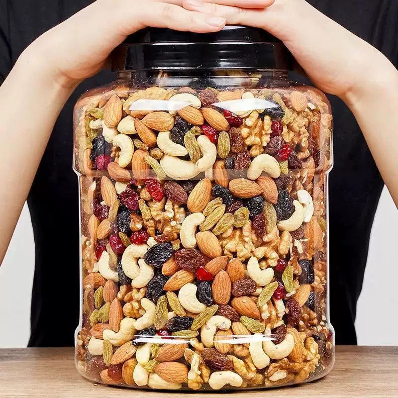 500g Premium Mixed Nuts & Dried Fruit Trail Mix: Assorted Healthy Snack Jar