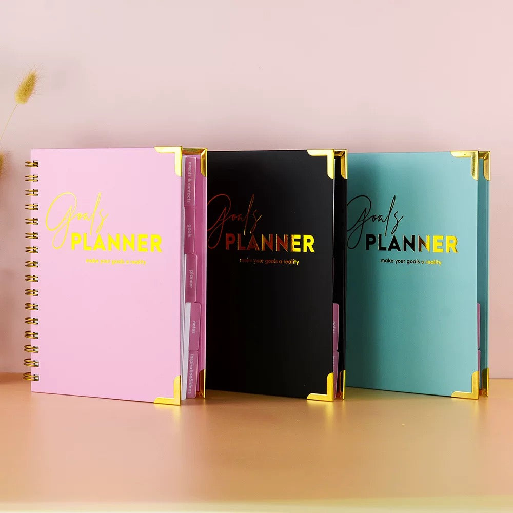 2026 Goals Planner Spiral Hardcover Notebook