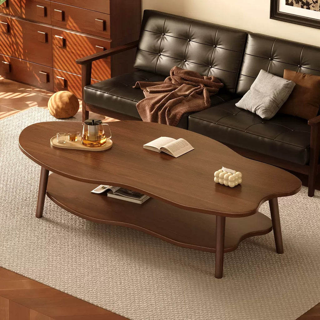Minimalist Living Room Centre Table + Storage Shelf