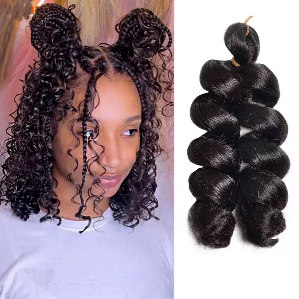 12 inches 150g Italian Curly Braids extensions: 3-4 Packs for a full head
