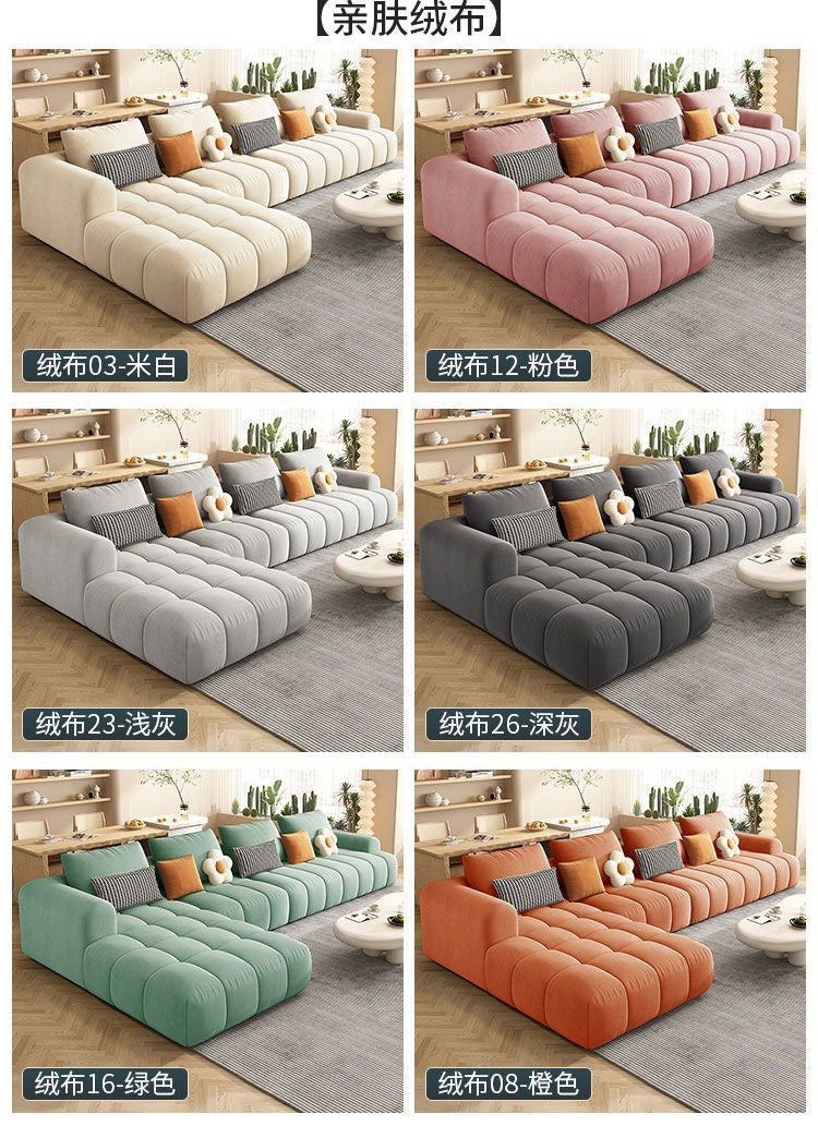 Modern Modular Chaise Sectional Sofa/Plush Lounge Fabric Couch