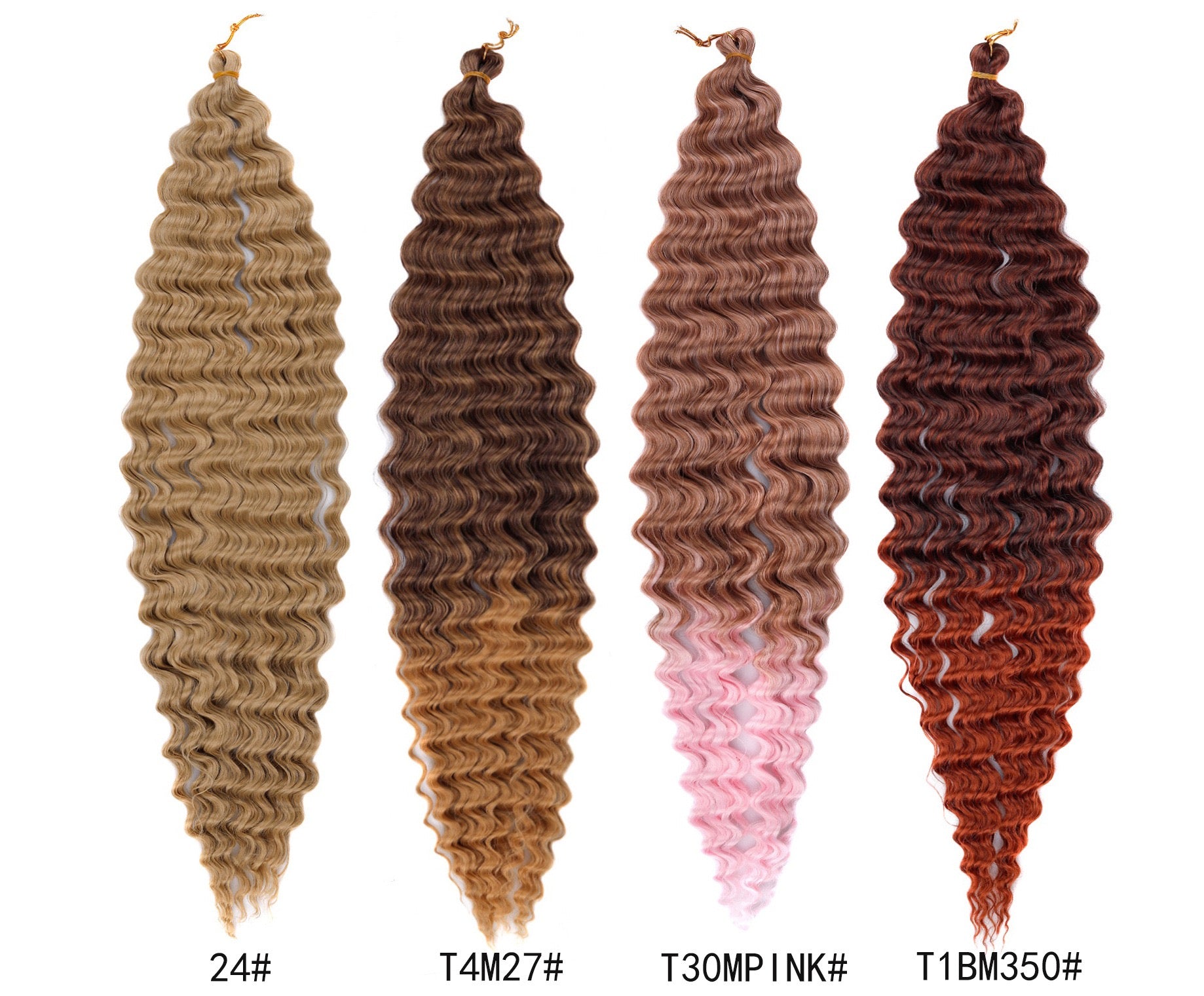 30 inches 120g Deep Wave Curly Braids extensions