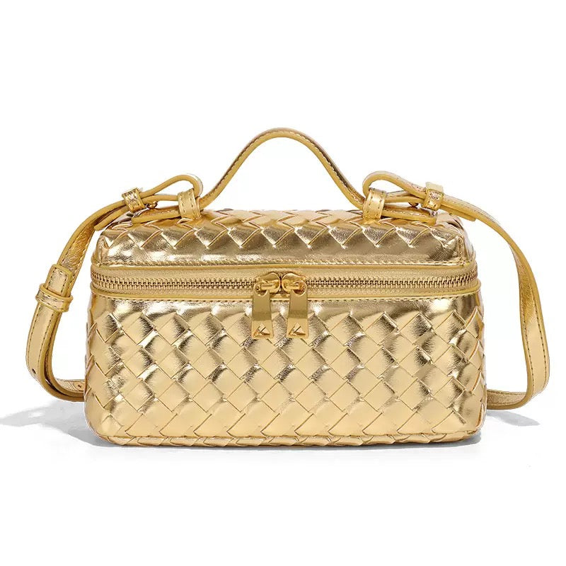 Woven Luxe Mini Crossbody Bag