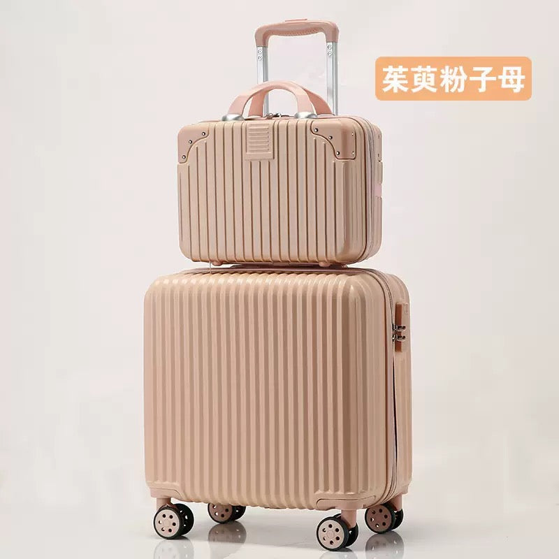 Hard Shell 2-piece Travel Luggage Set (14/18”)